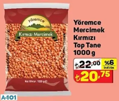 YÖREMCE MERCİMEK KIRMIZI